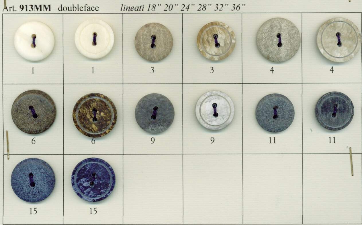 65 - Bottoni Polyestere imit. Pietra