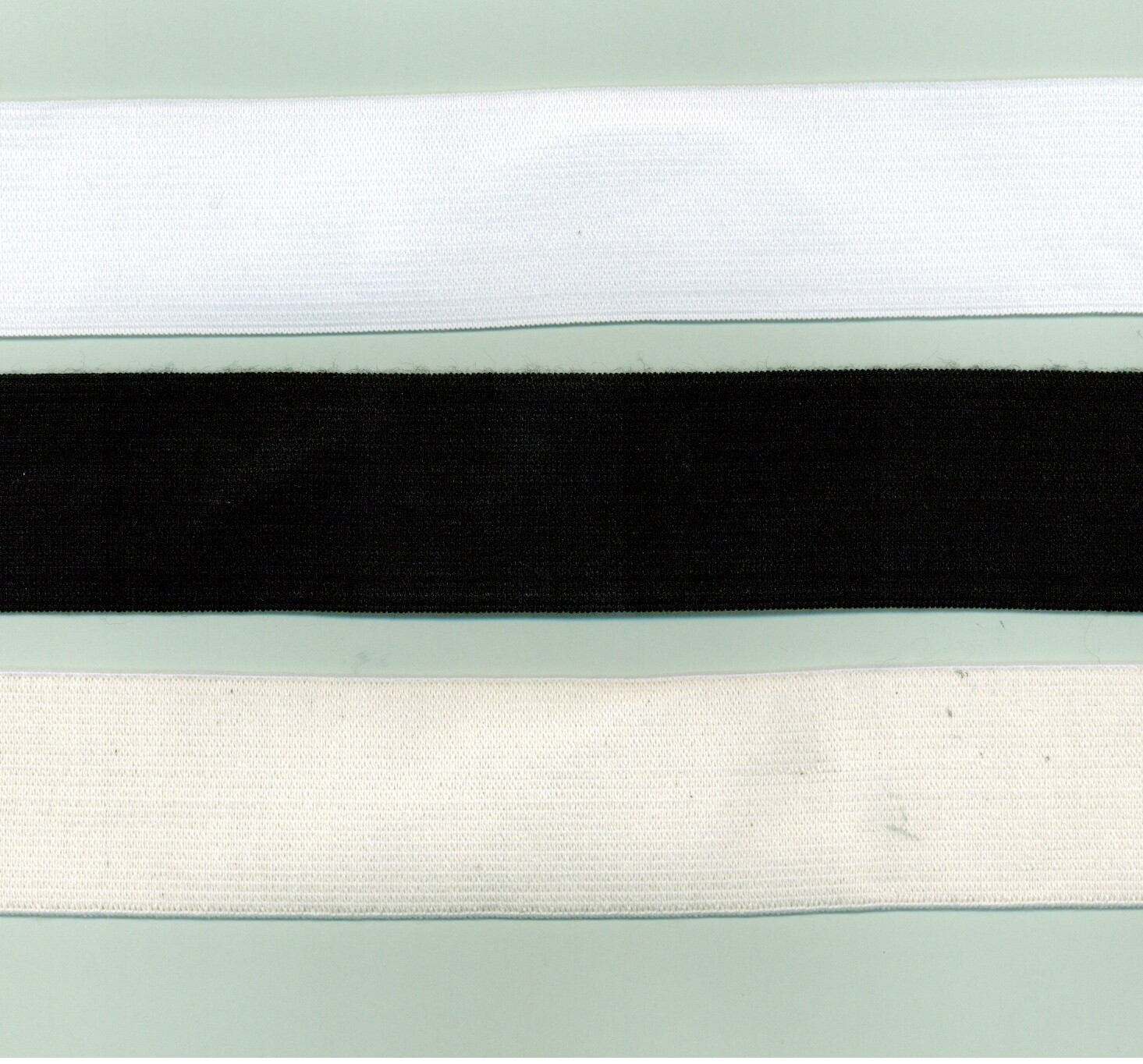 01 - Nastri elastici crochet bianchi e neri