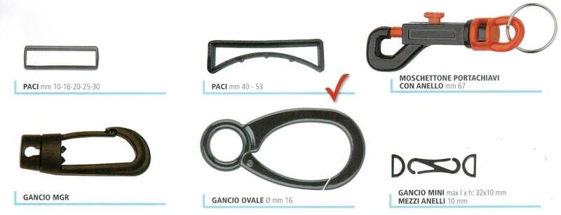 09 - Ganci e moschettoni in nylon