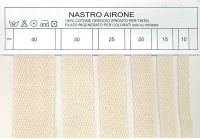 01 - Nastro cotone Spigato pesante art. Airone