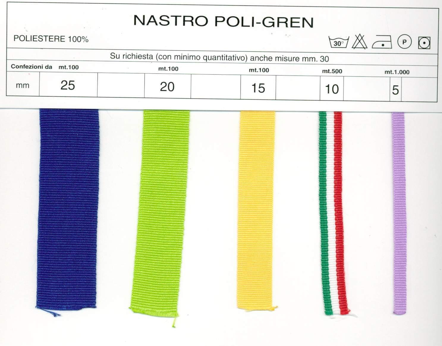 07 - Nastro gros grain di poliestere