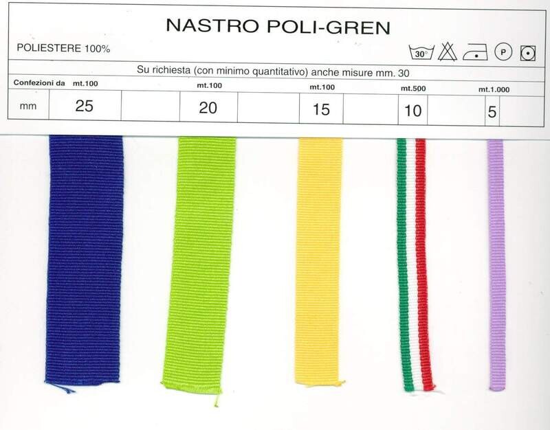 07 - Nastro gros grain di poliestere