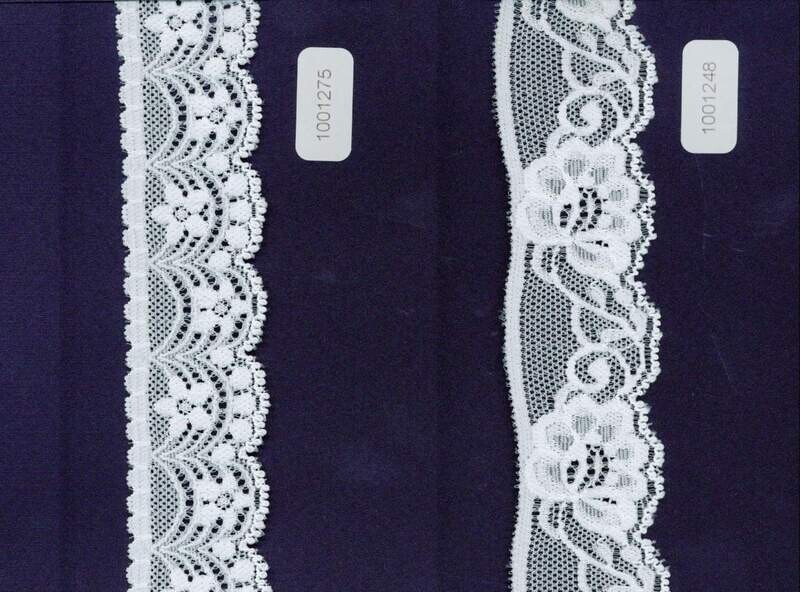 19 - Pizzi e trine Jacquard elastici in Poliammide