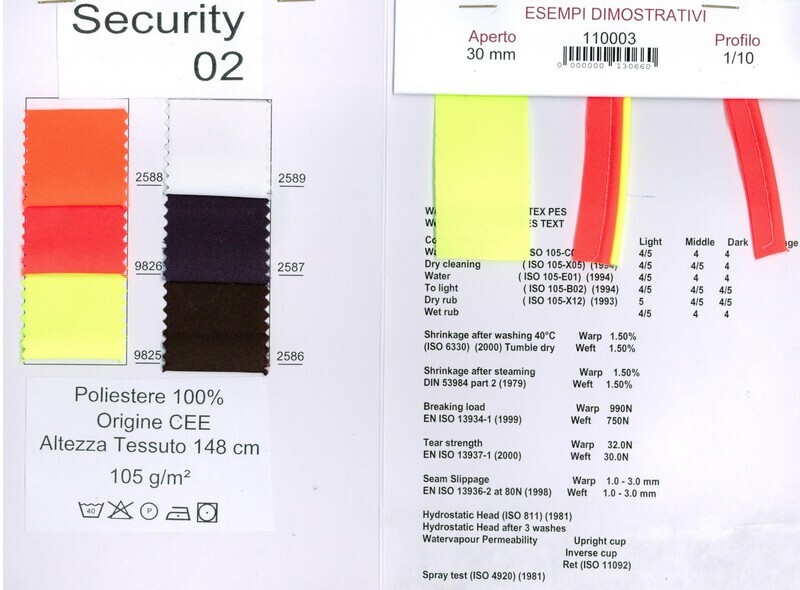 29 - Tessuti in poliestere Fluo