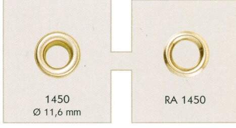 04 - Occhielli in metallo 1450 completi di ranella