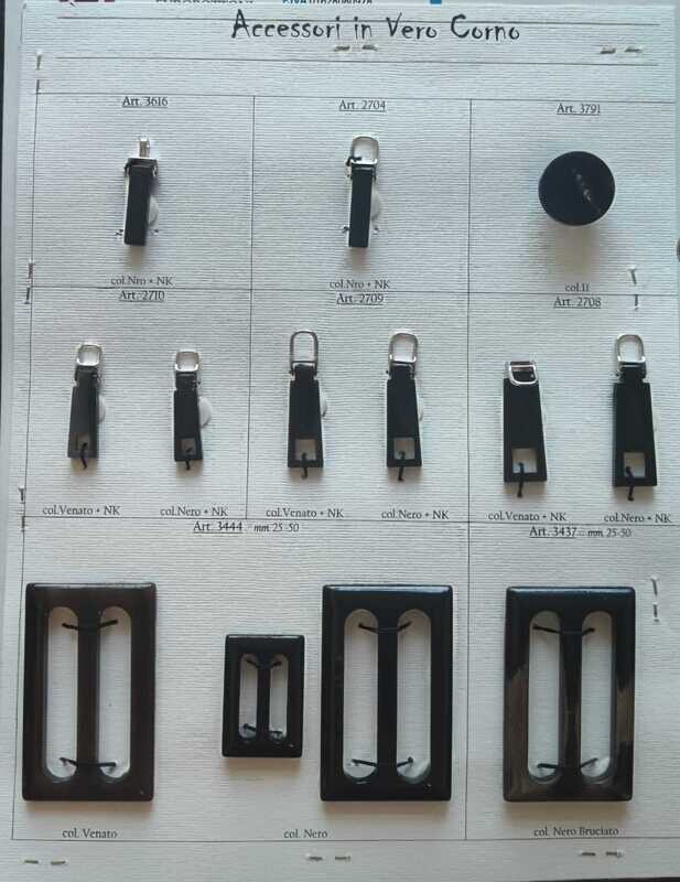 Accessori in vero corno
