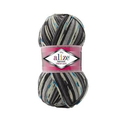 E-parduotuvė „Ką mezgi?“ - Mezgimo siūlai internetu | Alize Superwash Comfort 7650 - www.kamezgi.lt - 75% skalbiama vilna, 25% poliamidas | Mezgimo siūlai kojinėms, spalvoti kojinių mezgimo siūlai, siūlai vilnonėms kojinėms megzti