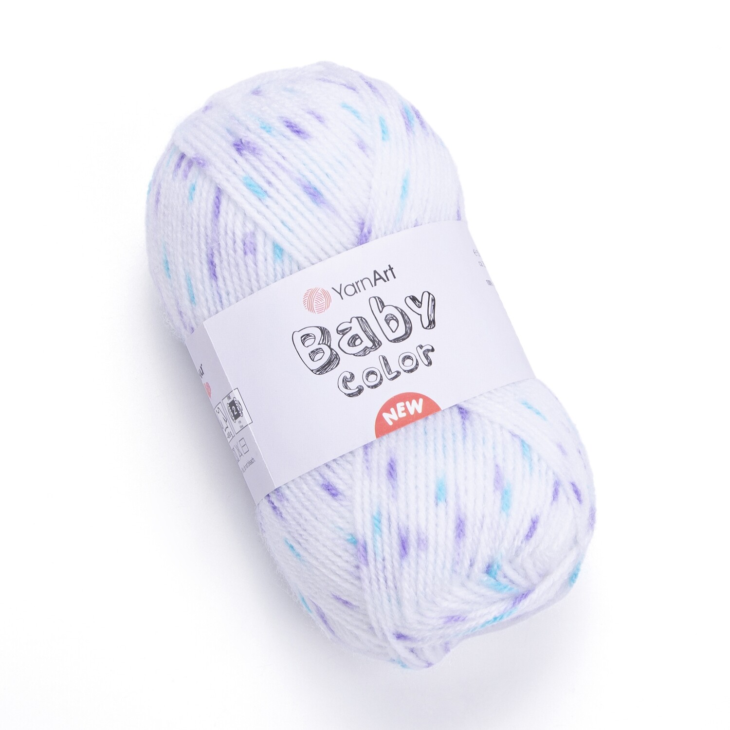 E-parduotuvė „Ką mezgi?“ - Mezgimo siūlai internetu | YarnArt Baby Color 201 - www.kamezgi.lt - 100% akrilas