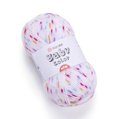 E-parduotuvė „Ką mezgi?“ - Mezgimo siūlai internetu | YarnArt Baby Color 204 - www.kamezgi.lt - 100% akrilas