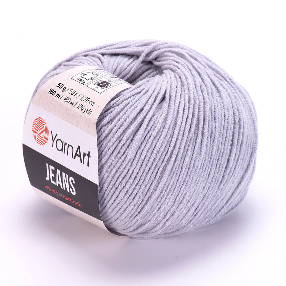E-parduotuvė „Ką mezgi?“ - Mezgimo siūlai internetu | YarnArt Jeans 80 pilka - www.kamezgi.lt - 55% medvilnė, 45% poliakrilas