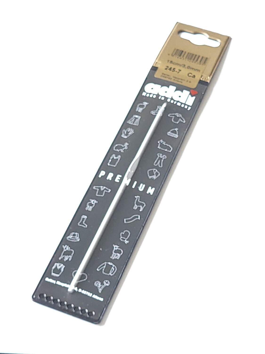addiPur nėrimo vąšeliai 15 cm, Dydis: 3.0 mm