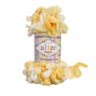 E-parduotuvė „Ką mezgi?“ - Mezgimo siūlai internetu | Alize Puffy Color 5921 - www.kamezgi.lt - 100% mikropoliesteris