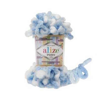 E-parduotuvė „Ką mezgi?“ - Mezgimo siūlai internetu | Alize Puffy Color 5865 - www.kamezgi.lt - 100% mikropoliesteris