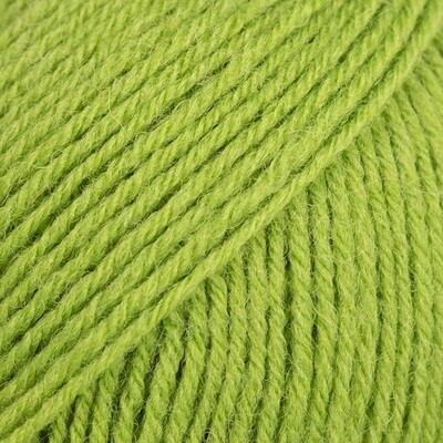 E-parduotuvė „Ką mezgi?“ - Mezgimo siūlai internetu | DROPS Fabel 112 apple green (obuolio žalia) - www.kamezgi.lt - 75% vilna, 25% poliamidas