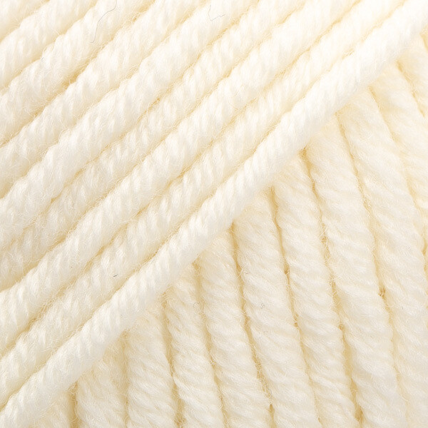 E-parduotuvė „Ką mezgi?“ - Mezgimo siūlai internetu | DROPS Big Merino 01 off white (natūrali balta) - www.kamezgi.lt - 100% merino vilna