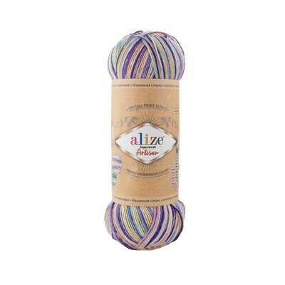 E-parduotuvė „Ką mezgi?“ - Mezgimo siūlai internetu | Alize Superwash Artisan 9003 - www.kamezgi.lt - 75% skalbiama vilna, 25% poliamidas | Mezgimo siūlai kojinėms, spalvoti kojinių mezgimo siūlai, siūlai vilnonėms kojinėms megzti