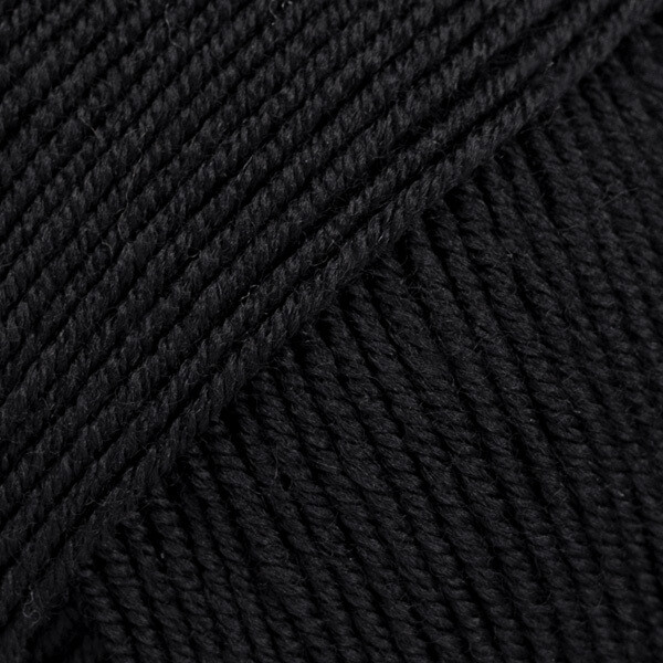 E-parduotuvė „Ką mezgi?“ - Mezgimo siūlai internetu | DROPS Baby Merino 21 black (juoda) - www.kamezgi.lt - 100% merino vilna