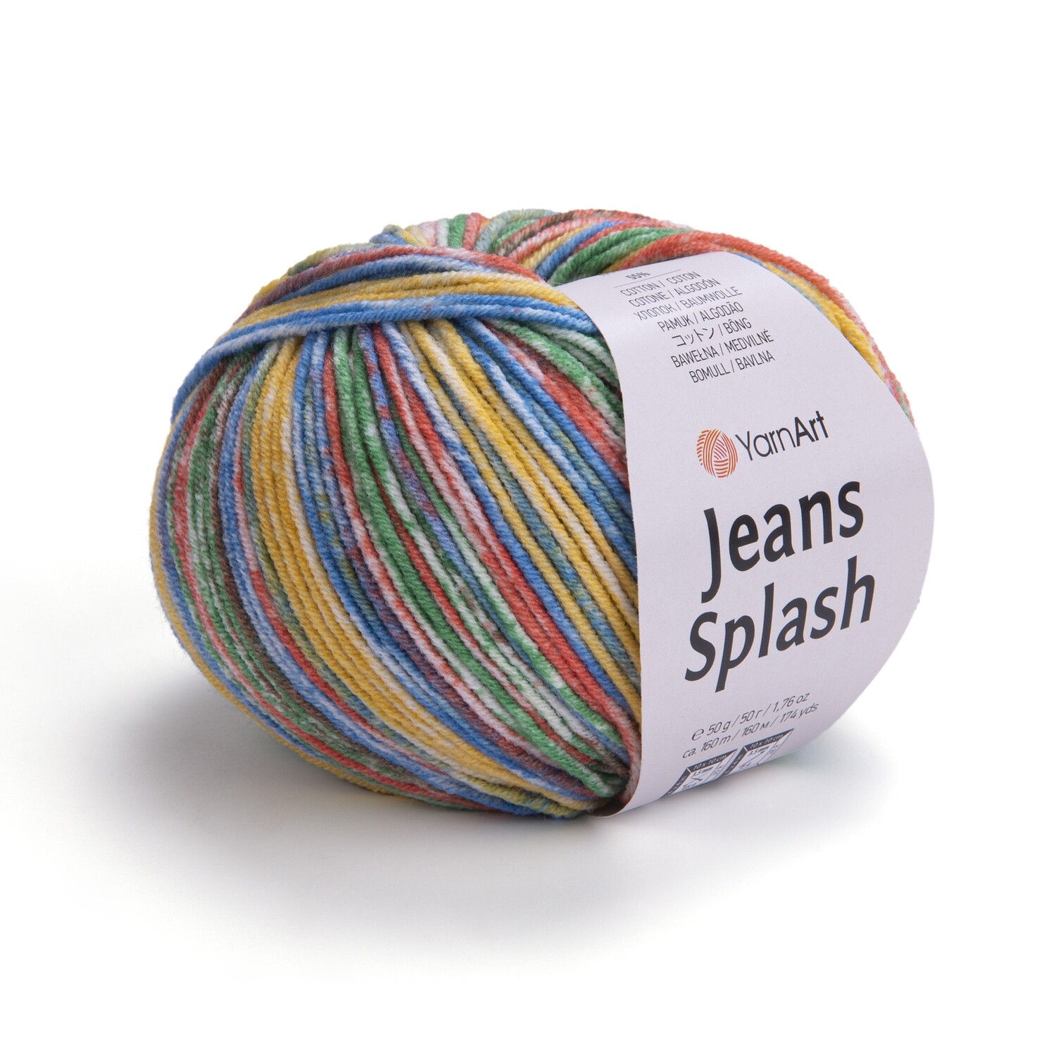 E-parduotuvė „Ką mezgi?“ - Mezgimo siūlai internetu | YarnArt Jeans Splash 952 - www.kamezgi.lt - 55% medvilnė, 45% akrilas