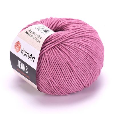 E-parduotuvė „Ką mezgi?“ - Mezgimo siūlai internetu | YarnArt Jeans 65 pelenų rožės - www.kamezgi.lt - 55% medvilnė, 45% poliakrilas