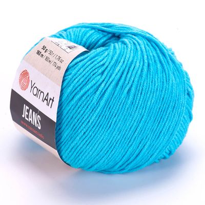 E-parduotuvė „Ką mezgi?“ - Mezgimo siūlai internetu | YarnArt Jeans 33 turkio - www.kamezgi.lt - 55% medvilnė, 45% poliakrilas