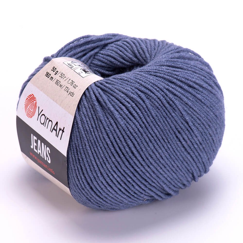 E-parduotuvė „Ką mezgi?“ - Mezgimo siūlai internetu | YarnArt Jeans 68 džinso mėlyna - www.kamezgi.lt - 55% medvilnė, 45% poliakrilas