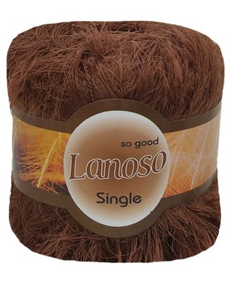 E-parduotuvė „Ką mezgi?“ - Mezgimo siūlai internetu | Lanoso Single 924 ruda - www.kamezgi.lt - 90% poliamidas, 10% poliesteris
