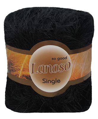E-parduotuvė „Ką mezgi?“ - Mezgimo siūlai internetu | Lanoso Single 960 juoda - www.kamezgi.lt - 90% poliamidas, 10% poliesteris