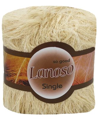 E-parduotuvė „Ką mezgi?“ - Mezgimo siūlai internetu | Lanoso Single 995 šviesi smėlio - www.kamezgi.lt - 90% poliamidas, 10% poliesteris