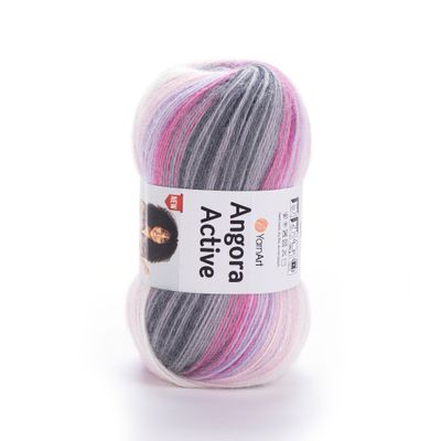 E-parduotuvė „Ką mezgi?“ - Mezgimo siūlai internetu | YarnArt Angora Active 848  - www.kamezgi.lt - 20% vilna, 80% akrilas | Mezgimo siūlai megztiniams, šaliams, skaroms