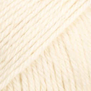 E-parduotuvė „Ką mezgi?“ - Mezgimo siūlai internetu | DROPS Fiesta 01 off white (natūrali balta) kojinių mezgimo siūlai - www.kamezgi.lt - 75% vilna, 25% poliamidas