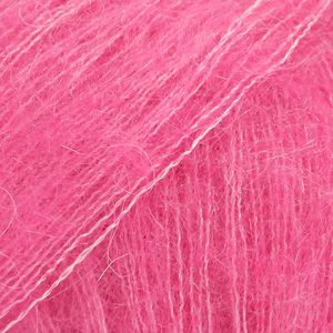 E-parduotuvė „Ką mezgi?“ - Mezgimo siūlai internetu | DROPS Kid-Silk 13 pink (rožinė) - www.kamezgi.lt - 75% moheris, 25% šilkas