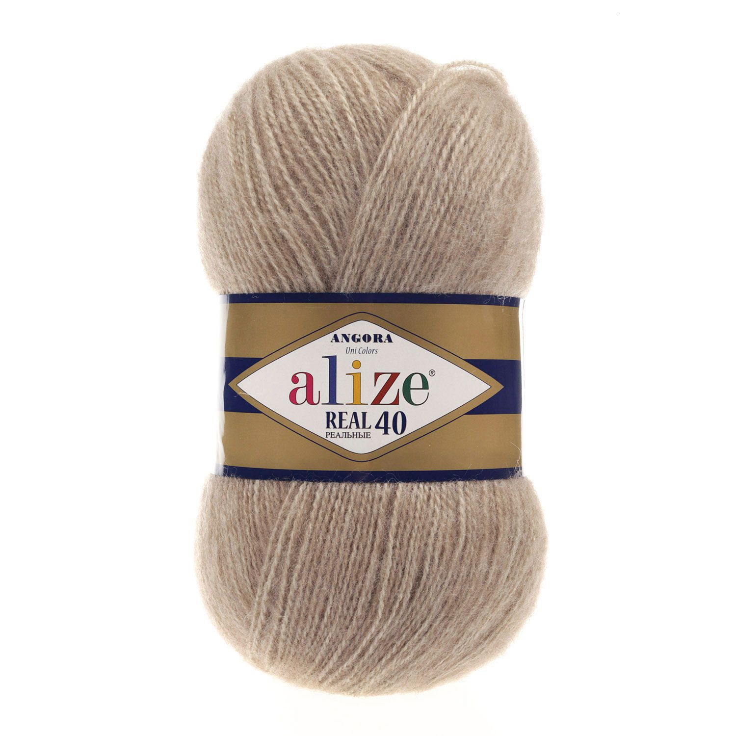E-parduotuvė „Ką mezgi?“ - Mezgimo siūlai internetu | Alize Angora Real 40 152 melanžinė smėlio - www.kamezgi.lt - 40% vilna, 60% akrilas