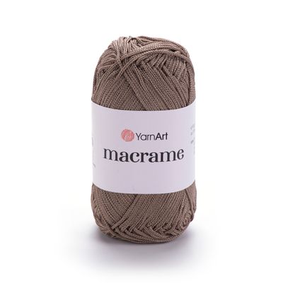 E-parduotuvė „Ką mezgi?“ - Mezgimo siūlai internetu | YarnArt Macrame nėrimo virvelė 170 ruda - www.kamezgi.lt - 100% poliesteris