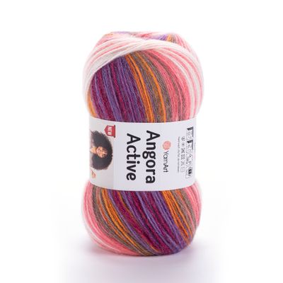 E-parduotuvė „Ką mezgi?“ - Mezgimo siūlai internetu | YarnArt Angora Active 860 - www.kamezgi.lt - 20% vilna, 80% akrilas | Mezgimo siūlai megztiniams, šaliams, skaroms