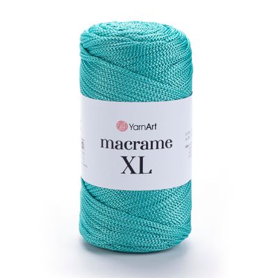 E-parduotuvė „Ką mezgi?“ - Mezgimo siūlai internetu | YarnArt Macrame XL nėrimo virvelė 172 žalsva - www.kamezgi.lt - 100% poliesteris