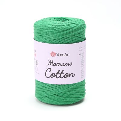 E-parduotuvė „Ką mezgi?“ - Mezgimo siūlai internetu | YarnArt Macrame Cotton nėrimo virvelė 759 žalia - www.kamezgi.lt - 80% medvilnė, 20% poliesteris