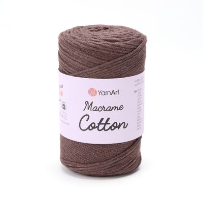 E-parduotuvė „Ką mezgi?“ - Mezgimo siūlai internetu | YarnArt Macrame Cotton nėrimo virvelė 769 šokolado - www.kamezgi.lt - 80% medvilnė, 20% poliesteris