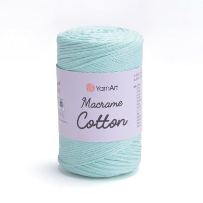 E-parduotuvė „Ką mezgi?“ - Mezgimo siūlai internetu | YarnArt Macrame Cotton nėrimo virvelė 775 mėtinė - www.kamezgi.lt - 80% medvilnė, 20% poliesteris