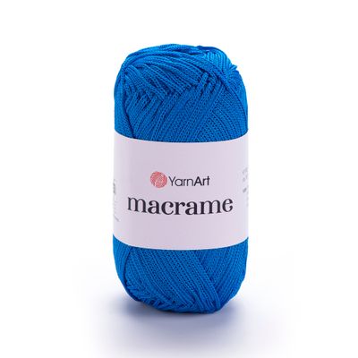E-parduotuvė „Ką mezgi?“ - Mezgimo siūlai internetu | YarnArt Macrame nėrimo virvelė 139 mėlyna - www.kamezgi.lt - 100% poliesteris