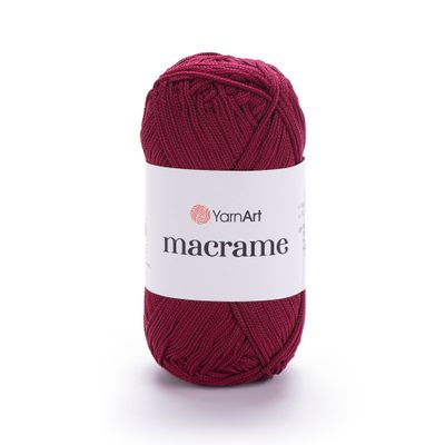 E-parduotuvė „Ką mezgi?“ - Mezgimo siūlai internetu | YarnArt Macrame nėrimo virvelė 145 bordo - www.kamezgi.lt - 100% poliesteris