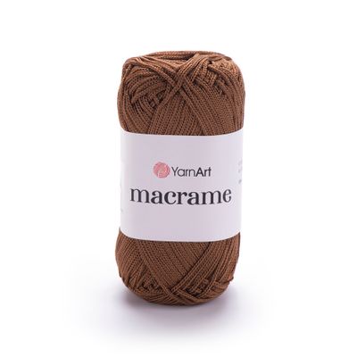 E-parduotuvė „Ką mezgi?“ - Mezgimo siūlai internetu | YarnArt Macrame nėrimo virvelė 151 ruda - www.kamezgi.lt - 100% poliesteris