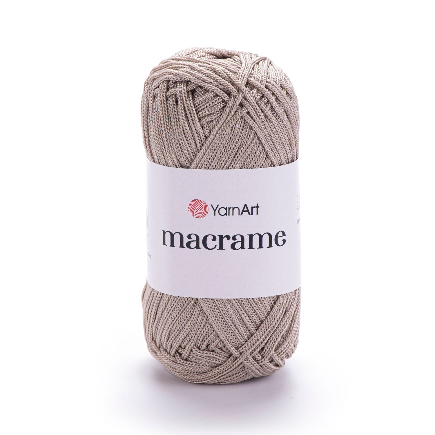 E-parduotuvė „Ką mezgi?“ - Mezgimo siūlai internetu | YarnArt Macrame nėrimo virvelė 156 šviesiai rusva - www.kamezgi.lt - 100% poliesteris