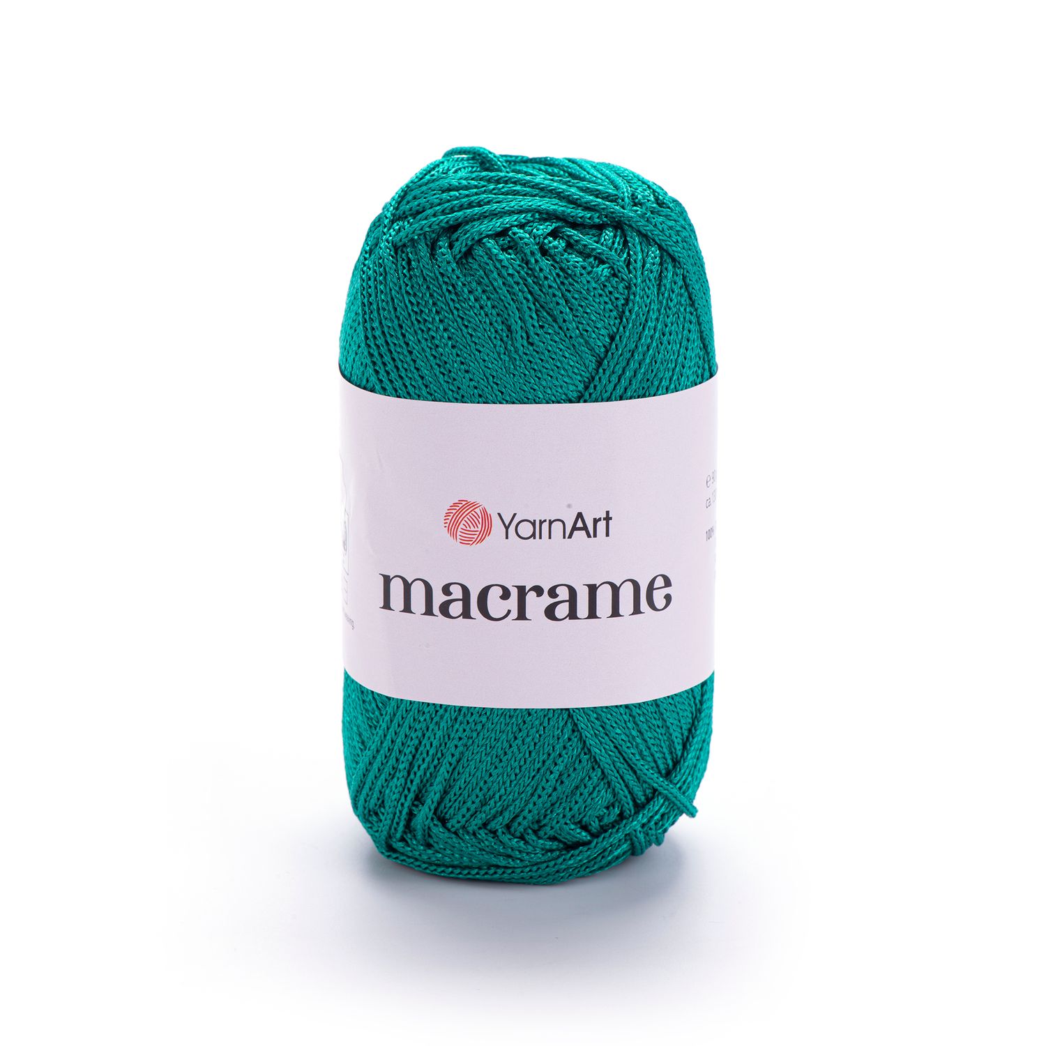E-parduotuvė „Ką mezgi?“ - Mezgimo siūlai internetu | YarnArt Macrame nėrimo virvelė 158 žalia - www.kamezgi.lt - 100% poliesteris