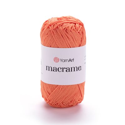 E-parduotuvė „Ką mezgi?“ - Mezgimo siūlai internetu | YarnArt Macrame nėrimo virvelė 160 oranžinė - www.kamezgi.lt - 100% poliesteris