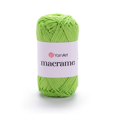 E-parduotuvė „Ką mezgi?“ - Mezgimo siūlai internetu | YarnArt Macrame nėrimo virvelė 150 salotinė - www.kamezgi.lt - 100% poliesteris