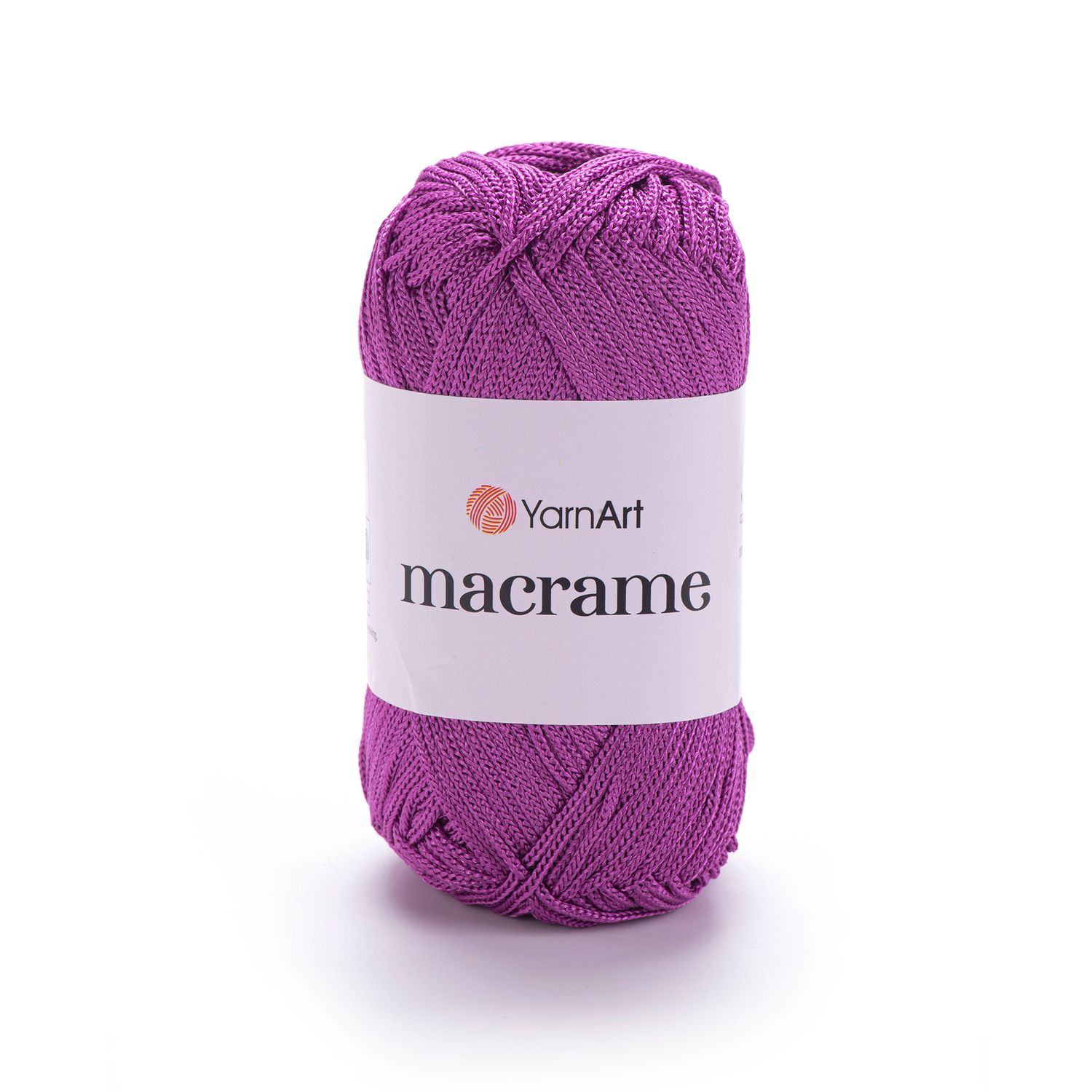 E-parduotuvė „Ką mezgi?“ - Mezgimo siūlai internetu | YarnArt Macrame nėrimo virvelė 161 orchidėjų violetinė - www.kamezgi.lt - 100% poliesteris
