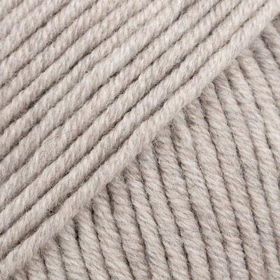 DROPS Merino Extra Fine 08 pilko smėlio - švelnūs merino vilnos siūlai kūdikių, vaikų drabužiams | kamezgi.lt mezgimo siūlai