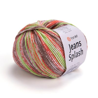 YarnArt Jeans Splash 955 - spalvingi medvilnės siūlai mezginiams ir interjero detalėms | kamezgi.lt mezgimo siūlai internetu