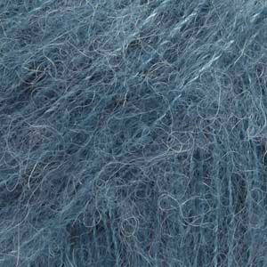 DROPS Brushed Alpaca Silk 25 plieno mėlyna DROPS Brushed Alpaca Silk - švelnūs alpakos vilnos ir šilko siūlai su pūkeliu | kamezgi.lt mezgimo siūlai internetu