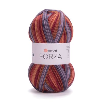 YarnArt Forza 2503 - spalvingi ir tvirti siūlai kojinių mezgimui | kamezgi.lt mezgimo siūlai internetu